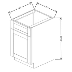 Fabuwood Allure Luna Macadamia Beige 21" W X 34 1/2" H X 24" D Single Door Sink Base Cabinet