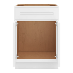CNC Luxor 5-Piece White 24" W 1 Drawer Front Double Door Sink Base Cabinet