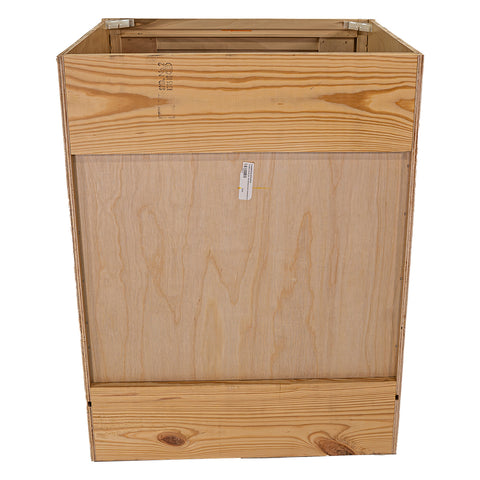 27 in. Sink Base Kitchen Cabinet in Unfinished Poplar | Shaker Style