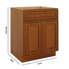 J&K Mocha Glazed K10 Sink Base - 27" W