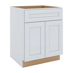 J&K White Shaker S8 Sink Base - 27" W
