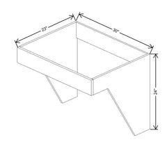 CNC Luxor Harvest 30" W Removable Sink Insert
