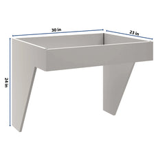 CNC Luxor 5-Piece Misty Grey 30" W Removable Sink Insert
