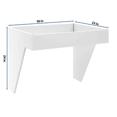 CNC Luxor 5-Piece White 30" W Removable Sink Insert