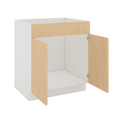 Modernform Cabinet Natural Oak 30" W X 34 1/2" H X 24" D Double Door Sink Base Cabinet