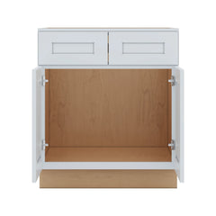 J&K White Shaker S8 Sink Base -30" W