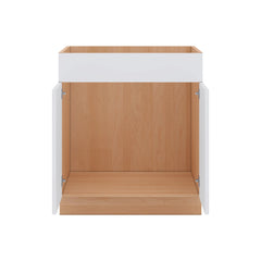 Modernform Cabinet Matte White 30" W X 34 1/2" H X 24" D Double Door Sink Base Cabinet