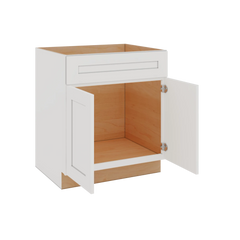 Modernform Cabinet White Shaker 30" W X 34 1/2" H X 24" D Double Door Sink Base Cabinet