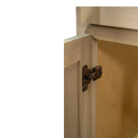 Kitchen Sink Base Cabinet | Unfinished Poplar | Shaker Style | 33 in