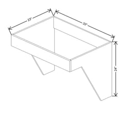 CNC Luxor 5-Piece Harvest 33" W Removable Sink Insert