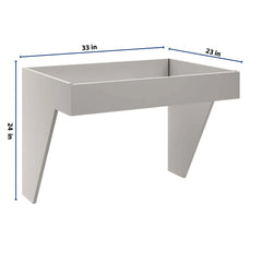 CNC Luxor 5-Piece Misty Grey 33" W Removable Sink Insert