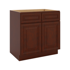 J&K Mahogany J5 Sink Base - 33" W