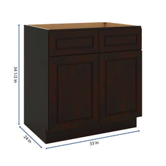 J&K Espresso K8 Sink Base - 33" W