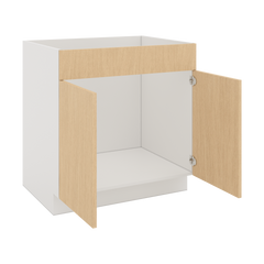Modernform Cabinet Natural Oak 33" W X 34 1/2" H X 24" D Double Door Sink Base Cabinet