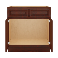 J&K Mahogany J5 Sink Base - 33" W