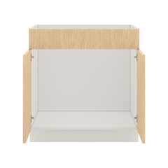 Modernform Cabinet Natural Oak 33" W X 34 1/2" H X 24" D Double Door Sink Base Cabinet