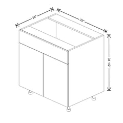 Fabuwood Illume Catalina Bianco Matte 33"W Sink Base