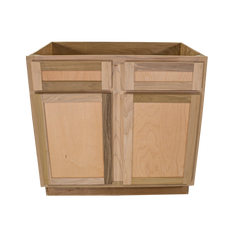 Kitchen Sink Base Cabinet | Unfinished Poplar | Shaker Style | 36 in
