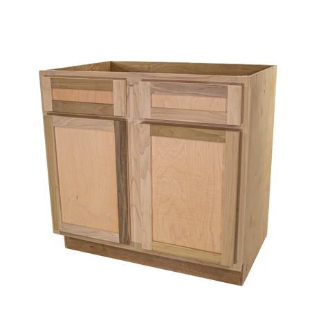 Kitchen Sink Base Cabinet | Unfinished Poplar | Shaker Style | 36 in