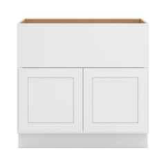CNC Luxor 5-Piece White 36" W Double Door Farm Sink Base Cabinet