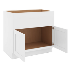 CNC Luxor 5-Piece White 36" W Double Door Farm Sink Base Cabinet