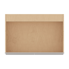 CNC Luxor Misty Grey 36" W Double Door Farm Sink Base Cabinet