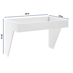 CNC Luxor 5-Piece White 36" W Removable Sink Insert