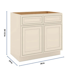 J&K Pearl Glazed H9 Sink Base - 36" W