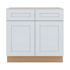 J&K White Shaker S8 Sink Base - 36" W