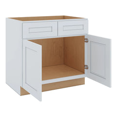 J&K White Shaker S8 Sink Base - 36" W