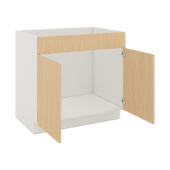Modernform Cabinet Natural Oak 36" W X 34 1/2" H X 24" D Double Door Sink Base Cabinet