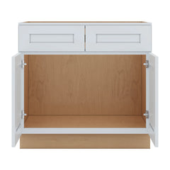 J&K White Shaker S8 Sink Base - 36" W