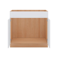 Modernform Cabinet Matte White 36" W X 34 1/2" H X 24" D Double Door Sink Base Cabinet