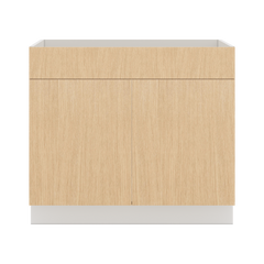 Modernform Cabinet Natural Oak 39" W X 34 1/2" H X 24" D Double Door Sink Base Cabinet