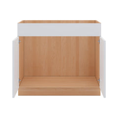 Modernform Cabinet Gloss White 39" W X 34 1/2" H X 24" D Double Door Sink Base Cabinet