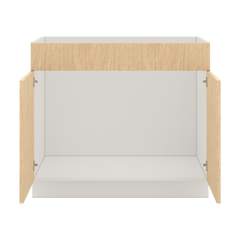 Modernform Cabinet Natural Oak 39" W X 34 1/2" H X 24" D Double Door Sink Base Cabinet