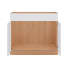 Modernform Cabinet Matte White 39" W X 34 1/2" H X 24" D Double Door Sink Base Cabinet