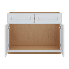 J&K White Shaker S8 Sink Base - 42" W