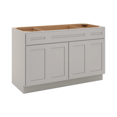 CNC Luxor 5-Piece Misty Grey 54" W Combination Sink Base Cabinet
