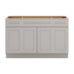 CNC Luxor 5-Piece Misty Grey 54" W Combination Sink Base Cabinet