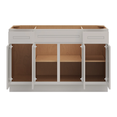 CNC Luxor 5-Piece Misty Grey 54" W Combination Sink Base Cabinet