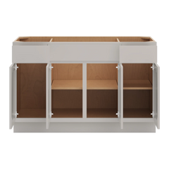 CNC Luxor Misty Grey 54" W Combination Sink Base Cabinet