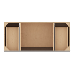 CNC Luxor Misty Grey 54" W Combination Sink Base Cabinet