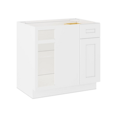 Blind Corner Base Kitchen Cabinet SCB36 Alpina White LessCare 36 in. width 34.5 in. height 24 in. depth