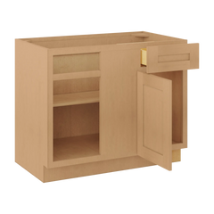 Blind Corner Base Kitchen Cabinet SCB42 Shaker Toffee 42 in. width 34.5 in. height 24 in. depth