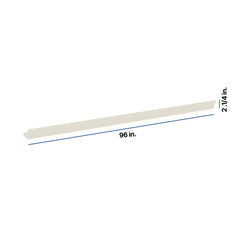 Modernform Cabinet Slim Dove White 96" W X 2 1/4" H X 3 3/4" D Shaker Crown Molding