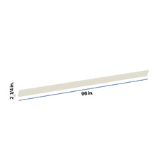 Modernform Cabinet Slim Dove White 96" W X 2 1/4" H X 2 1/4" D Shaker Crown Molding