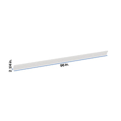 Modernform Cabinet White Shaker 96" W X 2 1/4" H X 2 1/4" D Shaker Crown Molding