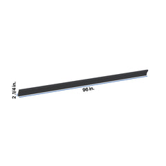 Modernform Cabinet Onyx Black Shaker 96" W X 2 1/4" H X 2 1/4" D Shaker Crown Molding