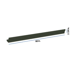 Modernform Cabinet Slim Sage Green 96" W X 3 5/8" H X 5 3/4" D Shaker Crown Molding w/Heel